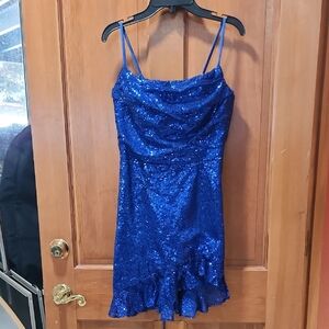 Lucy in the Sky Blue Sequin Dress